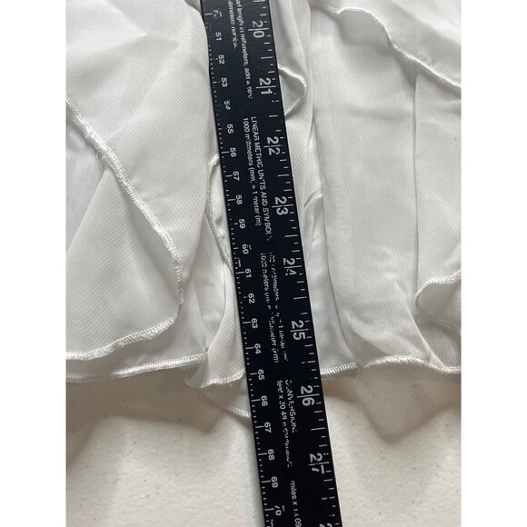 Knit Works Girls 6 Silver Sequin Party Dress Ruffle Chiffon Layered Skirt - Picture 5 of 8